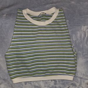 Zara Multicolor Striped Knit Top